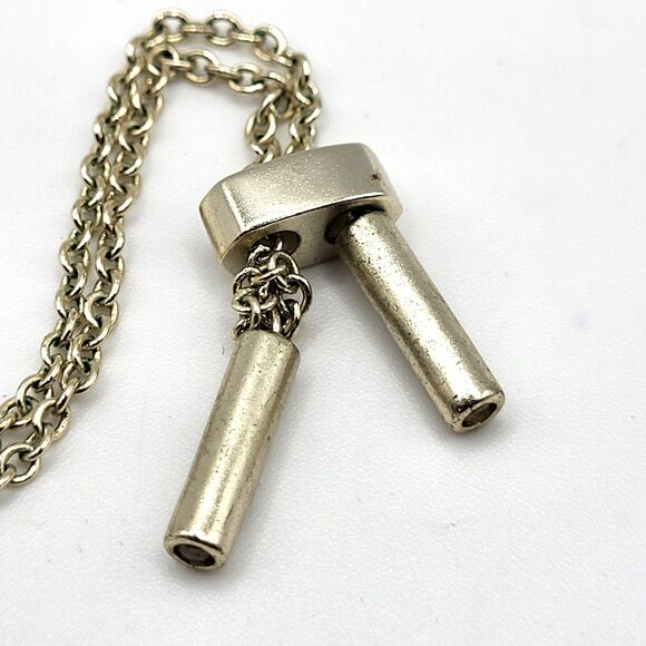 Teardrop Abalone Faceted Pendant Necklace 30in - Picture 3 of 5